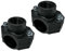 AERZETIX - C51886 - Lot de 2 Colliers de Prise en Charge pour Tuyau Ø32 - Filetage 3/4'' - à 2 boulons - Collier de dérivation de conduites Secondaires