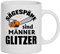 Tasse Sägespäne sind Männerglitzer | Keramik, 280 ml | Weiß