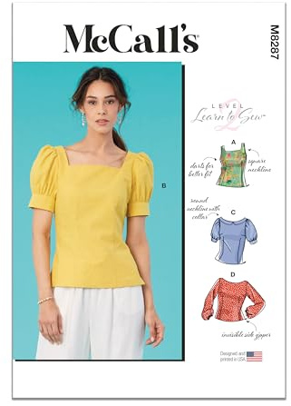 McCall's M8287A5 Misses TOP/Vest A5 (6-8-10-12-14)