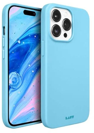 LAUT - HUEX Pastel Hülle kompatibel mit iPhone 14 Pro (6.1) - Baby Blue