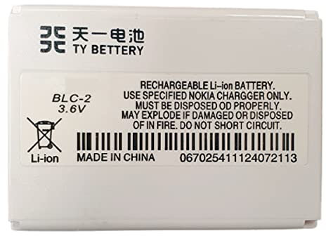 [TY BETTERY] Akku kompatibel mit BLC-2 Con Nokia ‎3330/3410/3510/PNL-981079