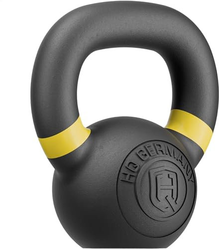 HQ Germany® Powdercoat Kettlebell | Vollguss | 2-32kg | Starter-Sets | ±2,0% Gewichtstoleranz, Gewicht:04KG