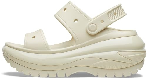 Crocs Classic Mega Crush Sandal 207989-2Y2, Women slides, Grey, 41/42 EU