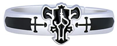 XJruixi Anime Black Clover Quartet Knights Ring Demon Asta Cosplay Adjustable Opening Rings Unisex Jewelry Prop Accessories