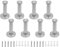 Luomorgo 8 ganchos de toalla cepillados, ganchos de acero inoxidable para montaje en pared, ganchos de pared redondos resistentes para colgar ropa, baño, cocina, dormitorio (2-7/8 pulgadas de