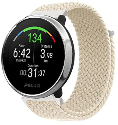 Bracelet en nylon compatible avec Polar Ignite 3/Ignite 2/Ignite/Polar Unite/Polar Pacer Tissu Bracelets de rechange pour homme et femme pour Polar Ignite 3/Ignite 2/Ignite/Polar Unite/Polar Pacer (9)