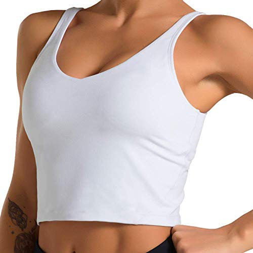 Sujetador deportivo para mujer, cómodo sujetador para sentirse bien, top para dormir, silencioso, deportivo, bralette Zero Feel, cómodo, sujetador deportivo para mujer, Blanco, S