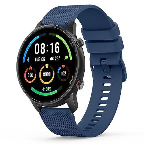 Yisica Correa para Xiaomi Mi Watch/Watch S1/S1 Active/Color Sport - Pulsera de Silicona (Azul Marino)