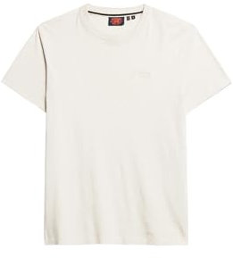 Superdry, T.Shirt Essential Logo EMB Tee, M1011245A, Oat Cream Marl, 3XL, Man, Adulto