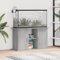 Festnight Aquarium Unterschrank mit Stauraum Aquariumständer 101 x 41 x 58 cm Aquariumschrank mit Fächer Grau Sonoma Aquarium Mit Unterschrank Aquarium Stand Aquarium Tisch Ständer für Aquarium Holz