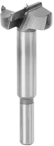 Meichoon Brocas Forstner de 50 mm para perforación de ala plana, bisagra de carburo cementado de carbono de acero de alta velocidad para carpintería con vástago redondo