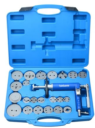 TwinSwords Pneumatischer Bremskolbenrücksteller | Druckluft Bremskolben Rücksteller Werkzeug Set, 23-teiliges pneumatisches Werkzeug - Set