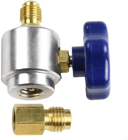 HEBEOT Grifo autosellante 134A Abrelatas Válvula de llenado Accesorios de manguera de llenado Autosellante Dispensador convertidor de válvula de grifo