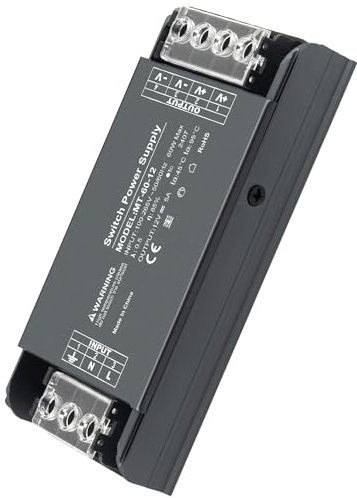 Karyoosi LED Trafo 12V 60W, Trafo 230V auf 12V 5A, LED Netzteil Kompaktes und Robustes für LED Lampen und Streifen