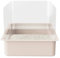 QNBCAA 3Pcs Cat Litter Box Pee Shields - Open Top Litter Box Splash Guard Privacy Screen Transparent Easy Clean 14.5 * 11.5in-Box Not Included