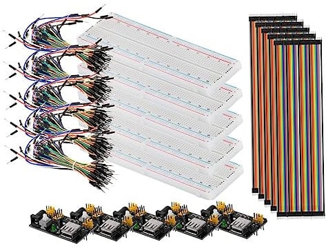 MERRYHAPY Diy Breadboard Kit Power Supply Module Jumper Wires for Circuit Experiments