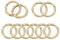 PATIKIL 25mm OD Spring O Rings, 10er Pack Metall Runde Karabinerhaken Trigger Snap Spring Schlüsselringe Haken Schnalle für Geldbörse Handtasche Bastelarbeiten, Goldton