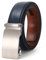 Nelbons Herrengürtel, Leder-Ratschengürtel für Herren mit Schiebeschnalle, passend für Breite 3,5 cm, Blau 01, 44W