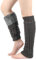 hardinox Warme Fleece-gefütterte Beinstulpen für Damen, gestrickt, Skaten, Beinbedeckung, lange Stiefelsocken, dunkelgrau, 15.7 x 4.57in (elastic)