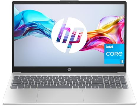 HP 15-fd0193ns - Ordenador portátil de 15.6 FHD (Intel Core i3-N305, 8GB RAM, 512GB SSD, Intel UHD Graphics, Sin Sistema Operativo) Plata y Azul - Teclado QWERTY Español