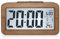 Wecker aus Holz Digital, mit Großem LCD-Display, Klein Tischuhr mit Datum, Teperatur Anzeige, Nachtlicht, Uhr mit Snooze Moduls für Schlafzimmer Büro