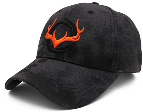 YTNKIV Little Elk Baseballkappe, bestickt, Camouflage, Jagd, Baseballkappe, Golfmütze, Sonnenhut