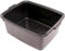 AMK® Addis 5 Star Rectangular Bowl 12L Black Washing Up Bowl BPA Free with Easy Grip Handles