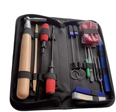 Klavier-Stimmset, Klavierstimmer-Set | Schraubenschlüssel-Befestigungsset, 16-teilig, professionelles Klavier-Stimmset, Stimmdämpfer | Schraubenschlüsselhammer, Klavierstimmwerkzeug-Set für, F