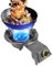 THEGA Burner A Gas A Gas da 7 KW, Bruciatore, Stufa A Gas A Porta Singola, Padella Anello di Fuoco A Gas A Gas Portatile Stufa da Campeggio, Cottura Cucina Cucina con Protezione da Fiamma(LPG)