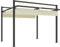 Outsunny 3 x 3(m) Pergola with Retractable Roof Canopy, Aluminium Frame Garden Gazebo Outdoor Sun Shade Shelter for Grill, Patio, Deck, Khaki