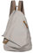 Retro Segeltuch Rucksack Canvas Vintage Rucksäcke Echtleder Daypack Reisetasche Schulterrucksack für Herren Damen (6882-Canvas-Leaden)