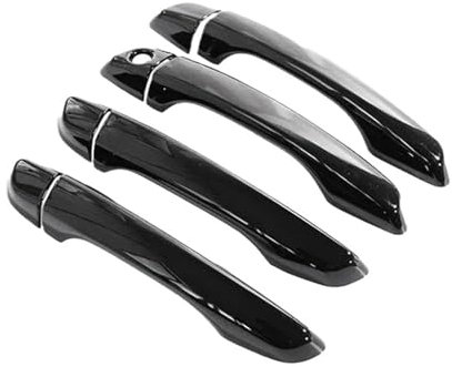 Poignées de porte extérieures Pour Peugeot 308 II T9 MK2 2013-2021 Poignées De Porte De Voiture Couverture Extérieure Protection Contre Les Rayures Décor Accessoires De Voiture Poignée extérieure(NOIR