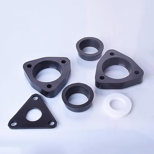 ZZCYLIUXY Flangia Flare Manicotto, 1/1.5/2/3/4, 2 flange, 2 anelli di gomma, 1 cuscinetto in gomma, 1 manicotto PTFE, Flangia Set completo di accessori (1,9 cm)