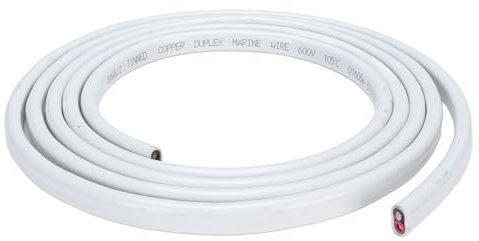 Boot 8 AWG Elektrodraht, 10 Fuß Marine Kabel Rot & Schwarz Ofc Draht, 600 V 8 Gauge Drahtauto Audio Marine Anhänger, Wasserdichtes PVC -Kabelstrang Kupferkabel für LED -Auto