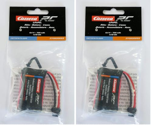 Carrera - 370600053 - LiFePo4 AKKU 6,4V 700mAH 7A (Packung mit 2)