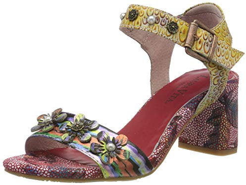 LAURA VITA Heco 02, Sandales Bout ouvert femme, Rouge (Rouge Rouge), 39 EU