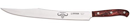 Giesser Qualitätsmesser Küchenmesser Schneidmesser Slicer No. 1 Premiumcut - 31 cm Klingenlänge (Red Diamond)