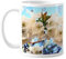 Weiße Blumen Schöne Rose Tasse Keramik Kaffee Porzellan Tasse Geschirr