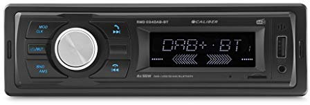 Caliber Autoradio - Auto Radio mit Bluetooth - Aux In - Bluetooth - DAB - DAB Plus - FM - SD - USB - 18 voreingestellte Sender - Mit Freisprechfunktion - 4X 55 Watt - Schwarz - 1 Din