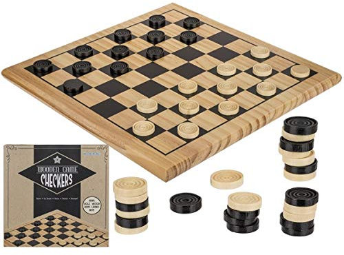 Out of the blue Holz-Brettspiel, Dame, ca. 28,5 x 28,5 cm, im Geschenkkarton