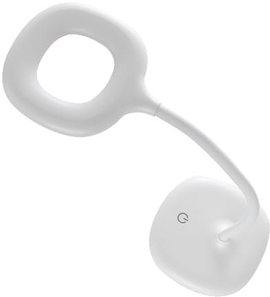 Unilux Schreibtischlampe Galy, LED, 360° Flexibel, stufenlos dimmbar, Akku Tisch-Leuchte, Kabellos 1800 mAh USB Anschluss, mit Touch Steuerung, weiss