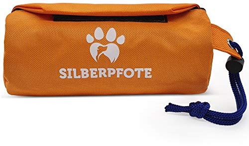 Silberpfote® Futterbeutel für Hunde - Hunde Futterdummy zum Apportieren - Leckerlibeutel für Leckerli (Nass und Trockenfutter)- Erziehungshilfe für deinen Hund