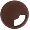 Dark Brown Desk Grommet - 80mm Cable Tidy Disc for Office/School Desks and Media Units