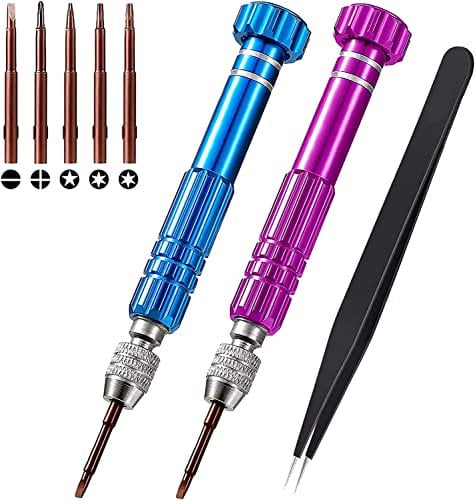 Schraubendreher Set Brillen Reparatur Werkzeug Kleiner Präzisions Feinmechaniker Multifunktionales Schraubenzieher mit Pinzette