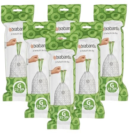 23-30L Bin Bags/Caddy Liners - 6 Packs (Code G)