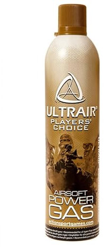 Botella de Green Gas para Pistolas de Airsoft de la Marca ASG, Gas de Verano e Invierno, válido Todo el año, Potencia 12 Kilos presión para Pistolas de 6 mm