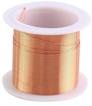 DONGKER Filo Rame,0,4mm x 15m Bobina Rame Smaltato Cavo Rame Avvolgimento per Gioielli Motori Fai Da Te e Esperimenti di Scienze Fisiche
