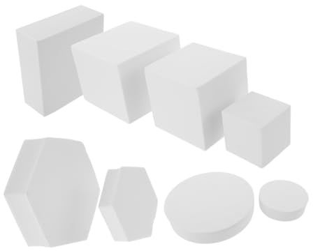 EXCEART 8pcs Geometric Stereo Photography Props Cubes Decorative Backdrop Props for Photoshoot Supplies for Home Ornaments and Accessories