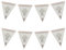 Wimpelkette zur Heiligen Kommunion, 8 Flaggen, Rosengirlande, Partyware, Banner, Rosendekorationen (Roségold)