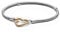 PANDORA Moments Herzverschluss Schlangen-Gliederarmband aus Sterling-Silber und 14 Karat vergoldeter Metalllegierung - kompatibel Moments Armbänder - Größe: 21cm